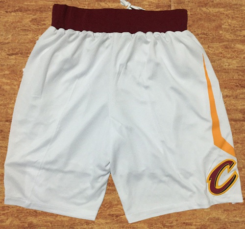 Nike Cleveland Cavaliers White Swingman Basketball Shorts