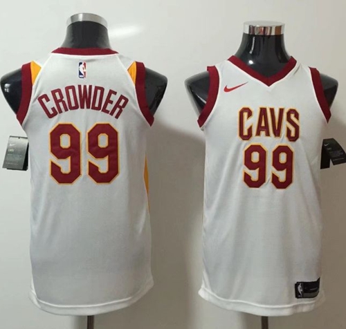 Nike Cavaliers #99 Jae Crowder White NBA Swingman Association Edition Jersey