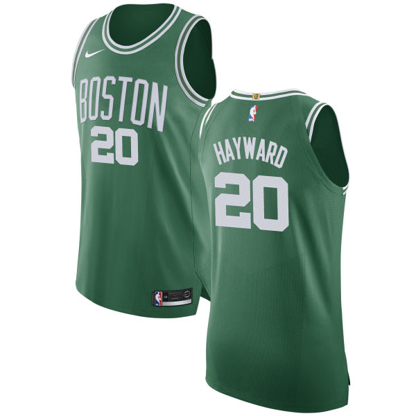 Nike Celtics #20 Gordon Hayward Green NBA Authentic Icon Edition Jersey