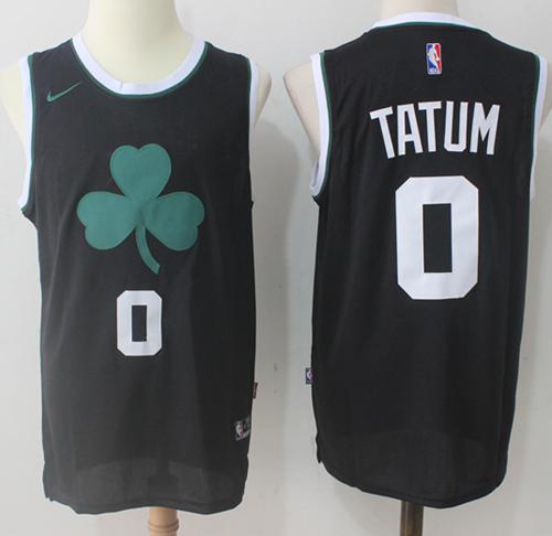 Nike Celtics #0 Jayson Tatum Black Fashion NBA Swingman Jersey