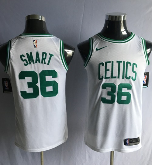 Nike Celtics #36 Marcus Smart White NBA Swingman Association Edition Jersey