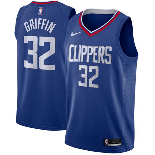 Nike Clippers #32 Blake Griffin Blue NBA Swingman Icon Edition Jersey