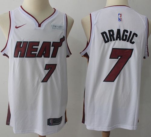 Nike Heat #7 Goran Dragic White NBA Swingman Association Edition Jersey