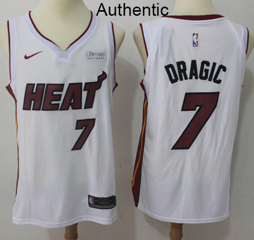 Nike Heat #7 Goran Dragic White NBA Authentic Association Edition Jersey