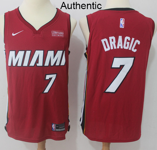 Nike Heat #7 Goran Dragic Red NBA Authentic Statement Edition Jersey