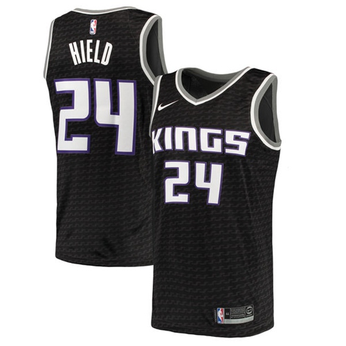 Nike Kings #24 Buddy Hield Black NBA Swingman Statement Edition Jersey