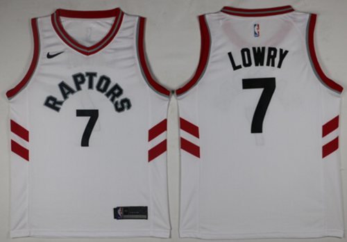 Nike Raptors #7 Kyle Lowry White Association Edition NBA Swingman Jersey