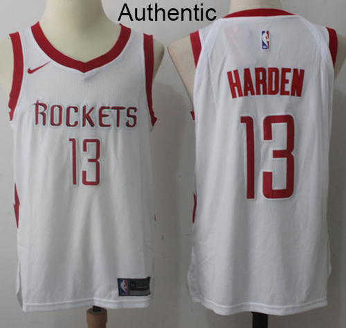 Nike Rockets #13 James Harden White NBA Authentic Association Edition Jersey