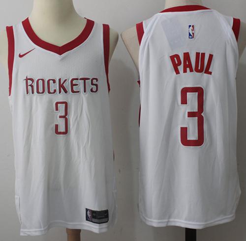 Nike Rockets #3 Chris Paul White NBA Swingman Association Edition Jersey