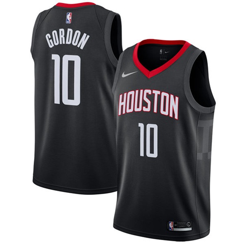 Nike Rockets #10 Eric Gordon Black NBA Swingman Statement Edition Jersey