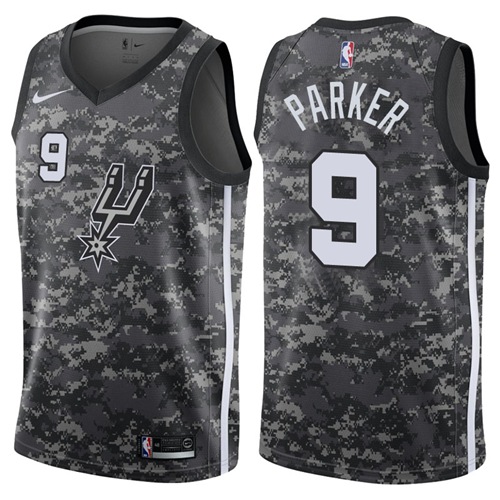 Nike Spurs #9 Tony Parker Camo NBA Swingman City Edition Jersey