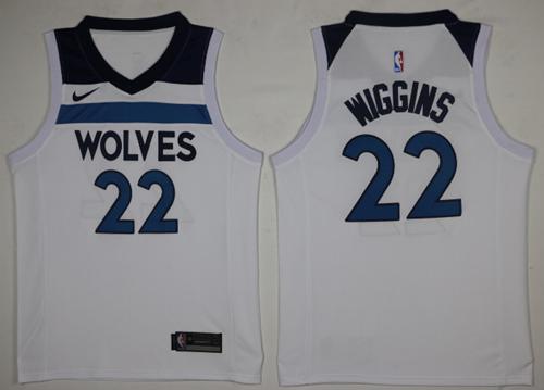 Nike Timberwolves #22 Andrew Wiggins White NBA Swingman Association Edition Jersey