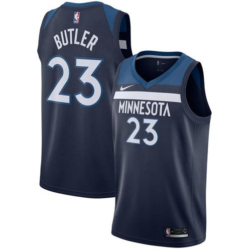 Nike Timberwolves #23 Jimmy Butler Navy Blue NBA Swingman Icon Edition Jersey
