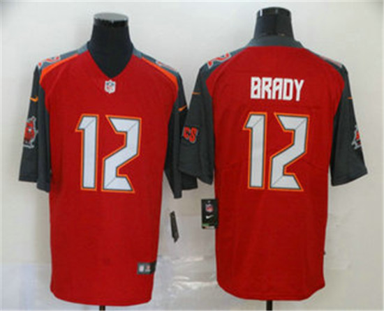 2020 Tampa Bay Buccaneers #12 Tom Brady Red 2020 Vapor Untouchable Stitched NFL Limited Jersey