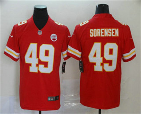 2020 Kansas City Chiefs #49 Daniel Sorensen Red 2017 Vapor Untouchable Stitched NFL Limited Jersey