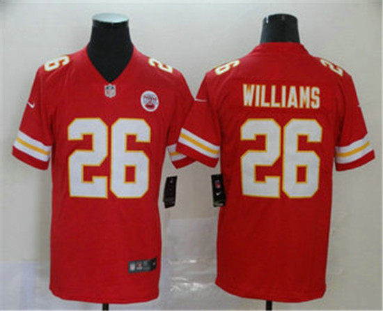 2020 Kansas City Chiefs #26 Damien Williams Red 2017 Vapor Untouchable Stitched NFL Limited Jersey