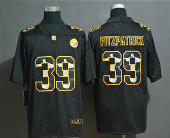 2020 Pittsburgh Steelers #39 Minkah Fitzpatrick Jesus Faith Black Vapor Untouchable Stitched NFL Lim