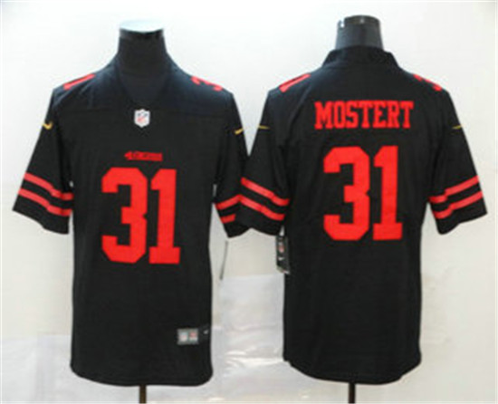 2020 San Francisco 49ers #31 Raheem Mostert Black 2017 Vapor Untouchable Stitched NFL Limited Jersey