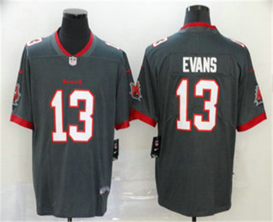 2020 Tampa Bay Buccaneers #13 Mike Evans Gray 2020 NEW Vapor Untouchable Stitched NFL Limited Jersey