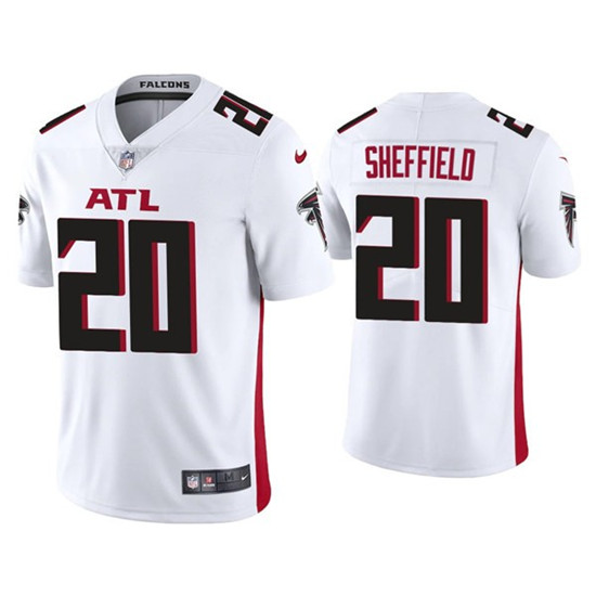 2020 Atlanta Falcons #20 Kendall Sheffield White New Vapor Untouchable Limited Jersey