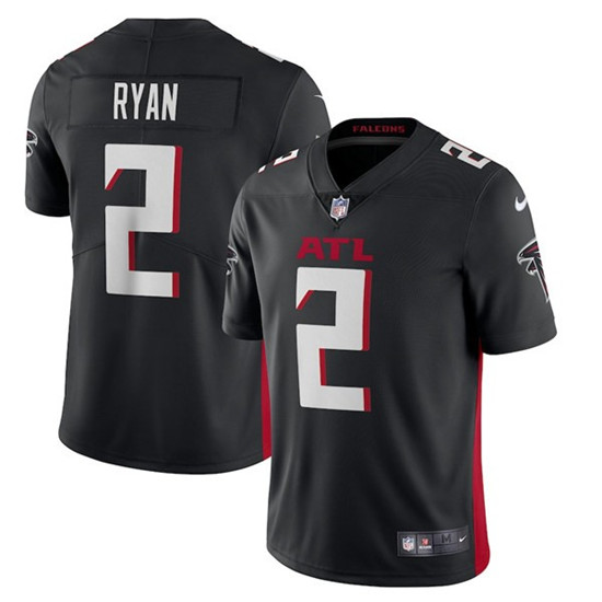 2020 Atlanta Falcons #2 Matt Ryan Black New Vapor Untouchable Limited Jersey