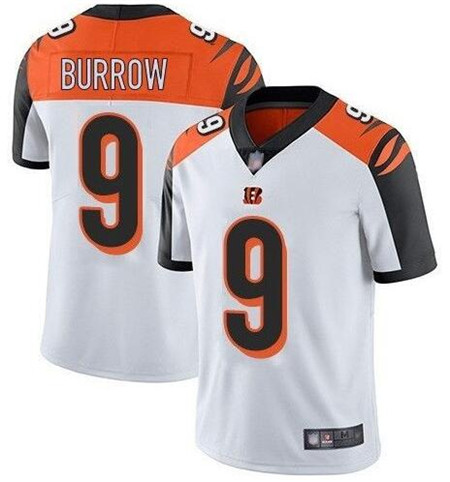 2020 Cincinnati Bengals #9 Joe Burrow White 2020 Vapor Untouchable Stitched NFL Nike Limited Jersey