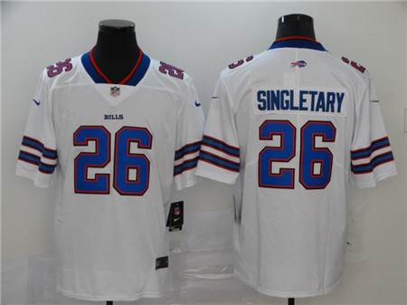 2020 Buffalo Bills #26 Devin Singletary White 2017 Vapor Untouchable Stitched NFL Nike Limited Jerse