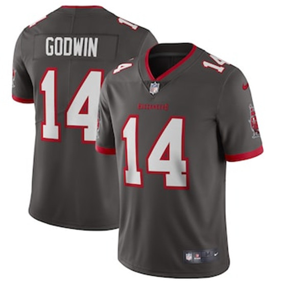 2020 Tampa Bay Buccaneers #14 Chris Godwin Pewter Alternate Vapor Limited Jersey