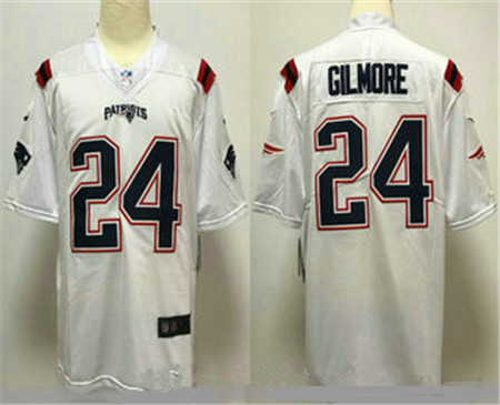 2020 New England Patriots #24 Stephon Gilmore White 2020 NEW Vapor Untouchable Stitched NFL Nike Lim