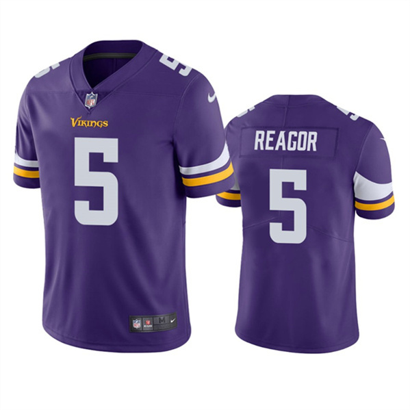 Minnesota Vikings #5 Jalen Reagor Purple Vapor Untouchable Stitched Jersey