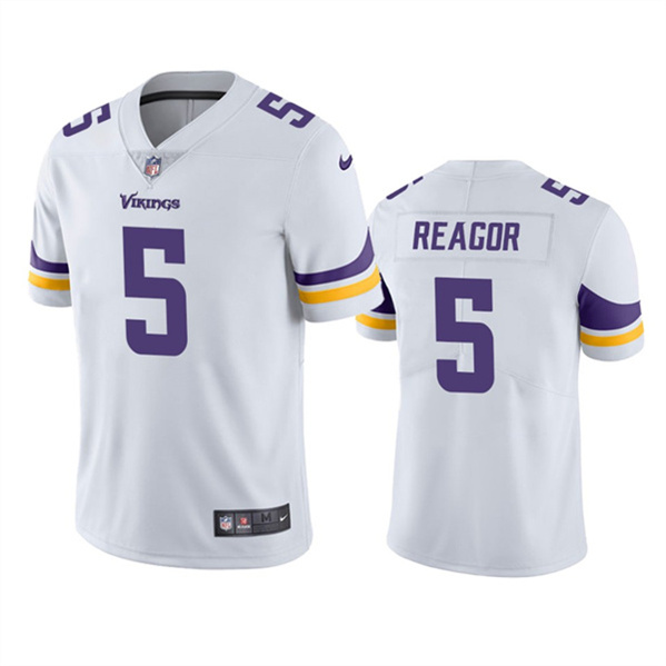 Minnesota Vikings #5 Jalen Reagor White Vapor Untouchable Stitched Jersey