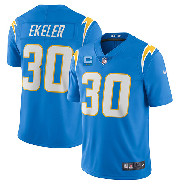 Los Angeles Chargers 2022 #30 Austin Ekeler Blue With 2-star C Patch Vapor Untouchable Limited Stitc