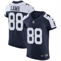 Dallas Cowboys #88 CeeDee Lamb Navy Blue Thanksgiving Stitched Vapor Untouchable Elite Jersey