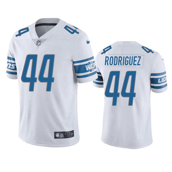 Detroit Lions #44 Malcolm Rodriguez White Vapor Untouchable Limited Stitched Jersey