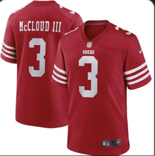San Francisco 49ers #3 Ray-Ray McCloud III 2022 Red Vapor Untouchable Stitched Football Jersey