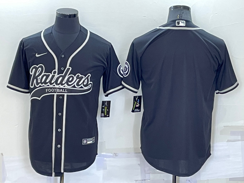 Las Vegas Raiders Blank Black Stitched MLB Cool Base Baseball Jersey