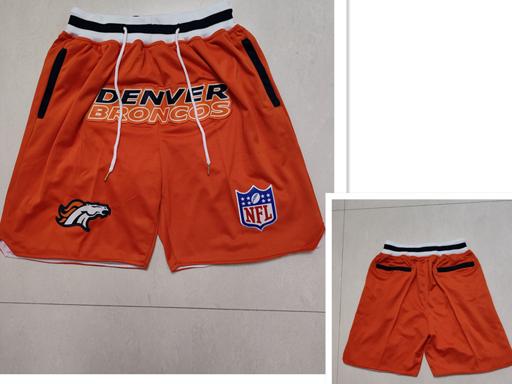 Denver Broncos Orange Just Don Shorts