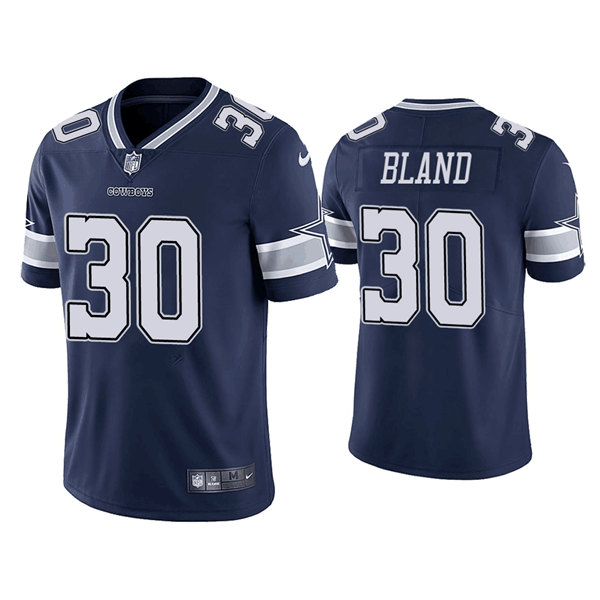 Dallas Cowboys #30 DaRon Bland Navy Vapor Limited Stitched Jersey