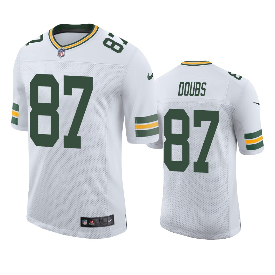 Green Bay Packers #87 Romeo Doubs White Stitched NFL Vapor Untouchable Limited Jersey