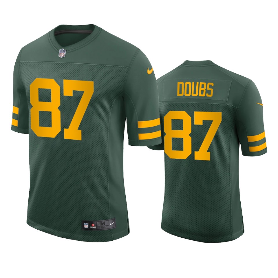 Green Bay Packers #87 Romeo Doubs Green Alternate Vapor Limited Jersey