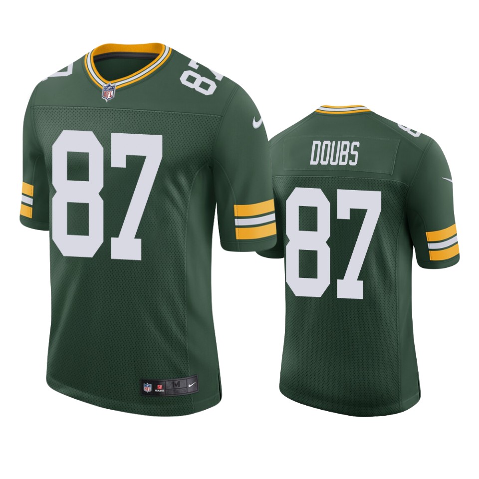 Green Bay Packers #87 Romeo Doubs Green Vapor Limited Jersey