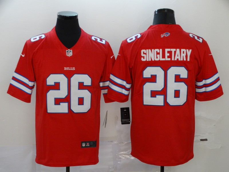 Buffalo Bills #26 Devin Singletary Red Vapor Untouchable Limited Stitched NFL Jersey