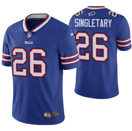 Buffalo Bills #26 Devin Singletary Blue Vapor Untouchable Limited Stitched NFL Jersey