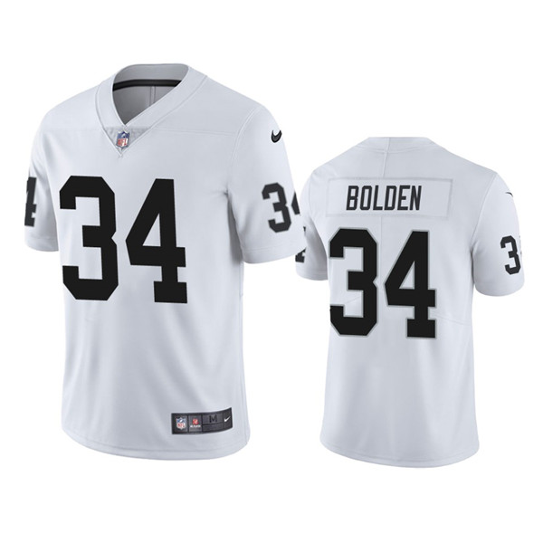 Las Vegas Raiders #34 Brandon Bolden White Vapor Limited Stitched Jersey