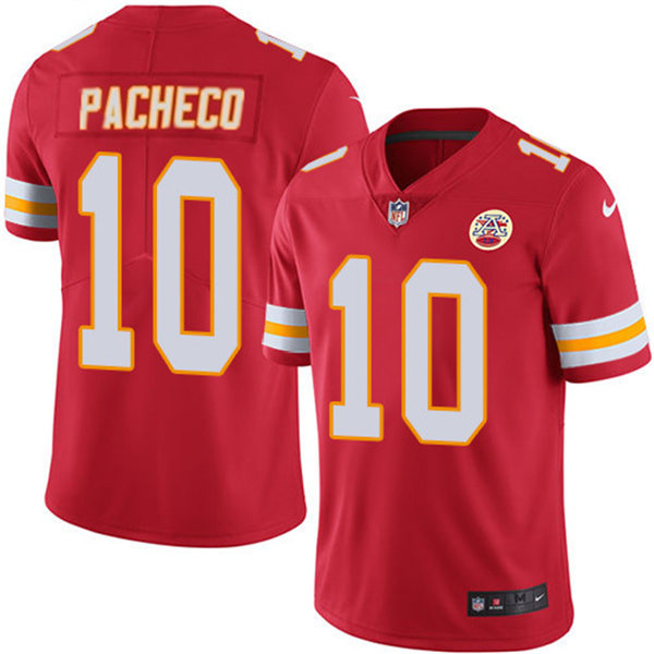 Kansas City Chiefs #10 Isiah Pacheco Red Vapor Untouchable Limited Stitched Football Jersey