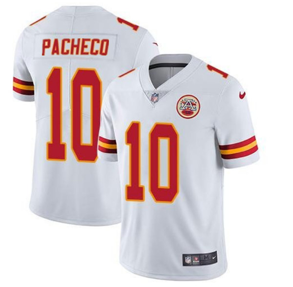 Kansas City Chiefs #10 Isiah Pacheco White Vapor Untouchable Limited Stitched Football Jersey