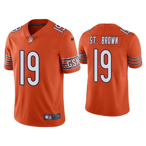 Chicago Bears #19 Equanimeous St. Brown Orange Vapor untouchable Limited Stitched Jersey