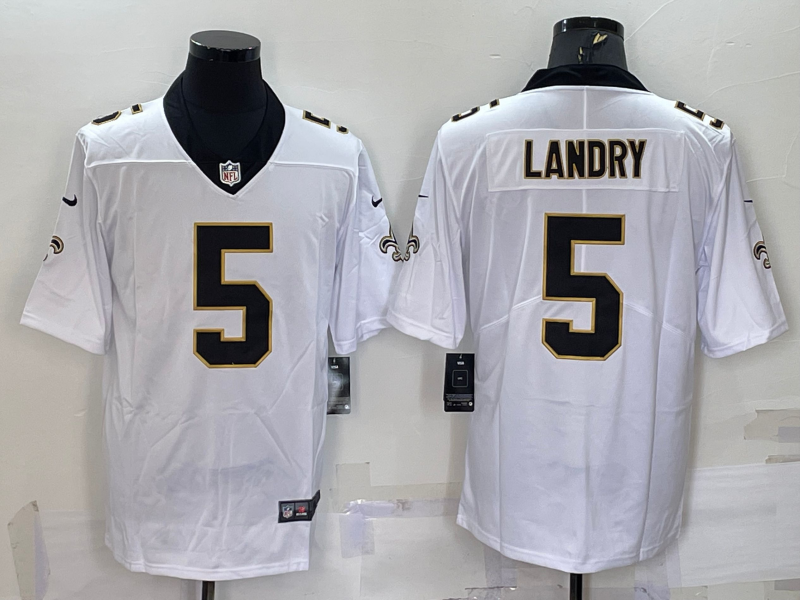 New Orleans Saints #5 Jarvis Landry White 2022 Vapor Untouchable Stitched NFL Limited Jersey