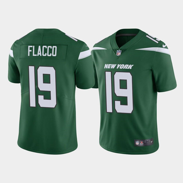 New York Jets #19 Joe Flacco Green Vapor Limited Stitched Jersey