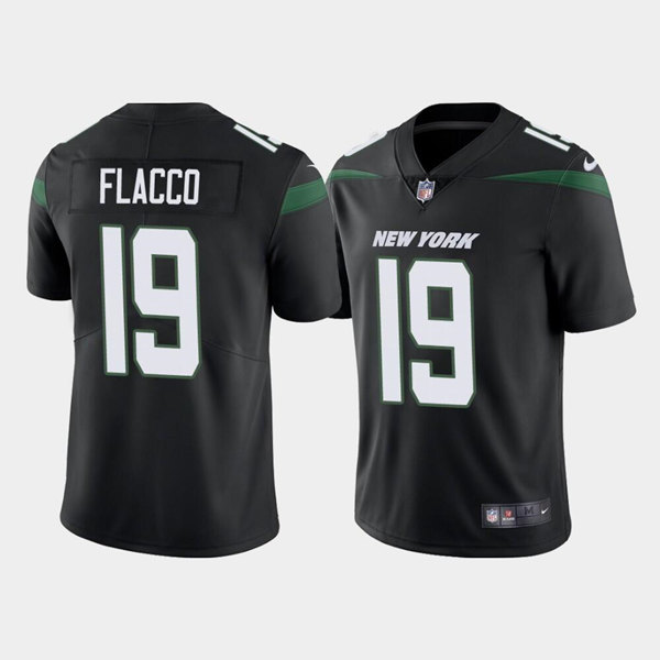 New York Jets #19 Joe Flacco Black Vapor Limited Stitched Jersey